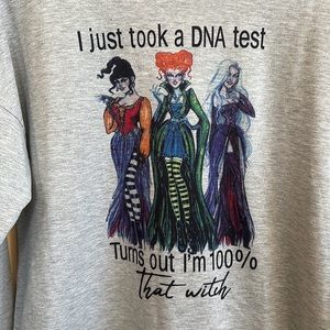 Hocus Pocus Long Sleeve Lightweight Scoop Neck Halloween Pullover